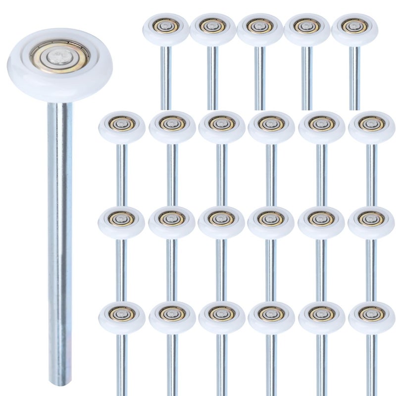 Mindoub 20 Pack 9"" Stem 2"" 13 Ball Nylon Commercial Grade Garage Door Roller, Quiet/Durable and High Load, Use 6200ZZ Double Seals Precision Bearings - Image 1